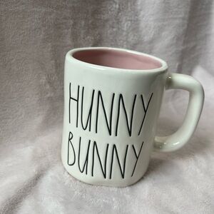 Rae Dunn Hunny Bunny Easter Holiday Coffee Mug. NWT. White with Pink Interior.